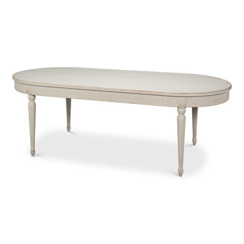 Farmhouse Dining Table in Antiqued Pine, 89 Inches