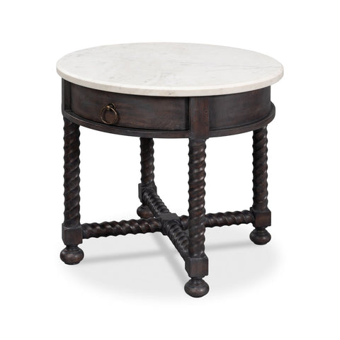 Antique Style Round Side Table