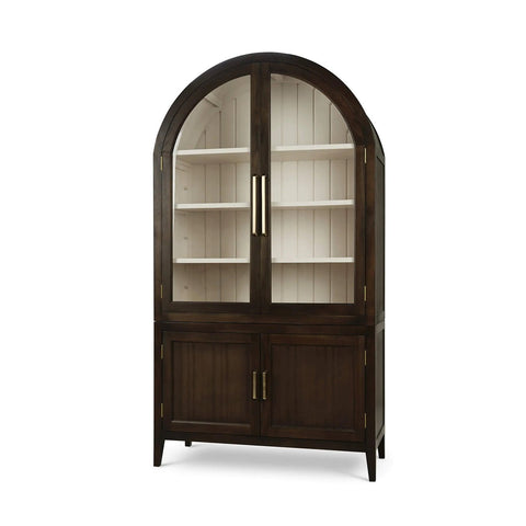 Arched Top Display China Cabinet