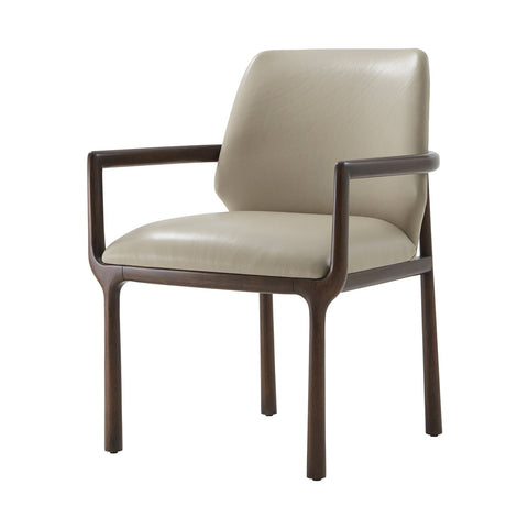 Art Deco Dining Armchair - Leather