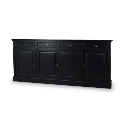 Batavia Black Rustic Country Sideboard