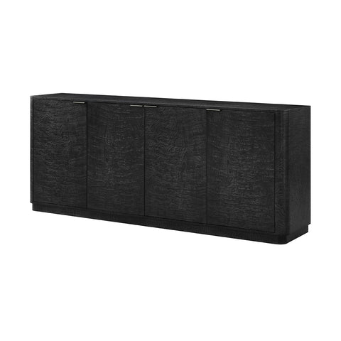 Black Burl Art Deco Sideboard