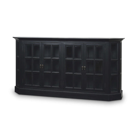 Black Painted Display Cabinet