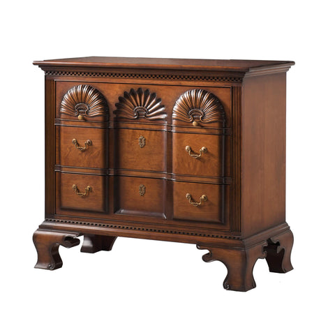 Block Front Shell Carved Chest of Drawers