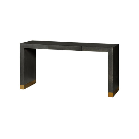 Charcoal Modern Waterfall Console Table