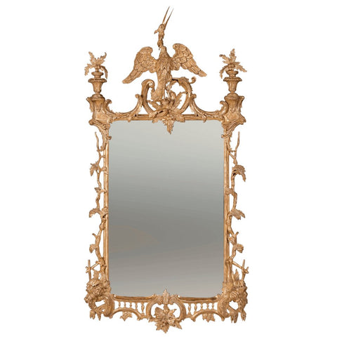 Chippendale Mirror with Ho Ho Bird Surmount