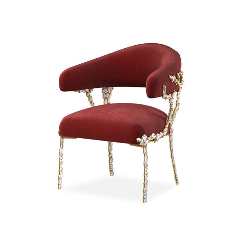 Dazzling Modern Chair Red Velvet