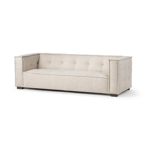 Tailored Upholstered Sofa - Beige
