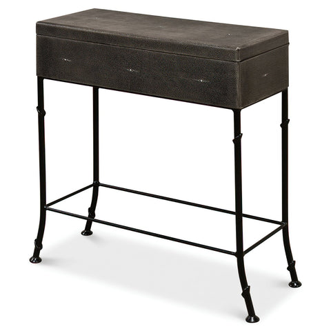 Embossed Leather Box on Stand