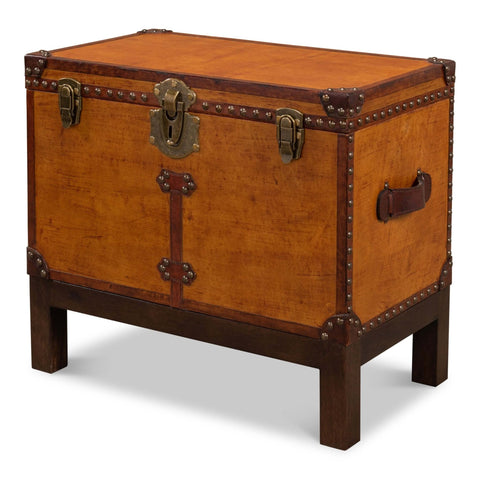 English Campaign Decorative Box on Stand
