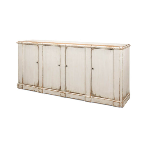 French Provincial White Sideboard