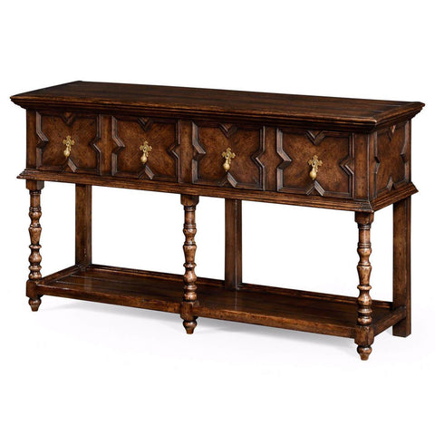 French Tudor Style Oak Server