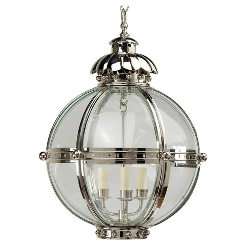 Globe Lantern - Nickel Finish - Small
