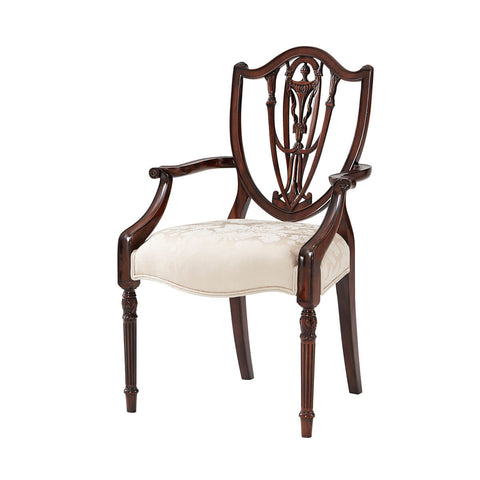 Hepplewhite Shield Back Dining Armchair