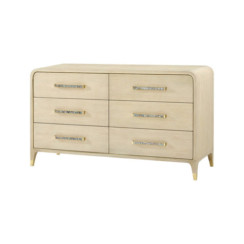 Hollywood Regency Dresser - Light Wood
