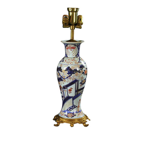 Imari Pattern Porcelain Table Lamp