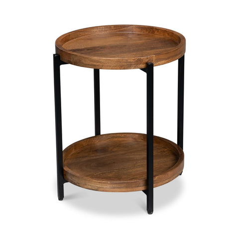 Industrial Round Side Table