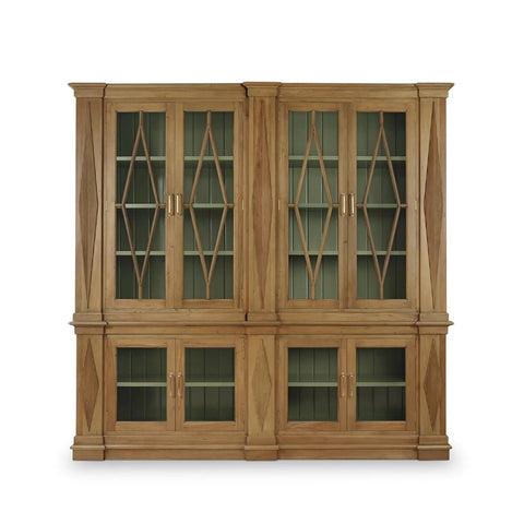 Large Neoclassic Wooden Bookcase