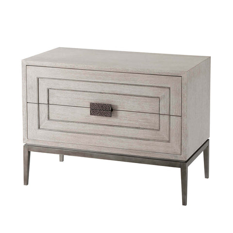 Light Oak Mid Century Nightstand