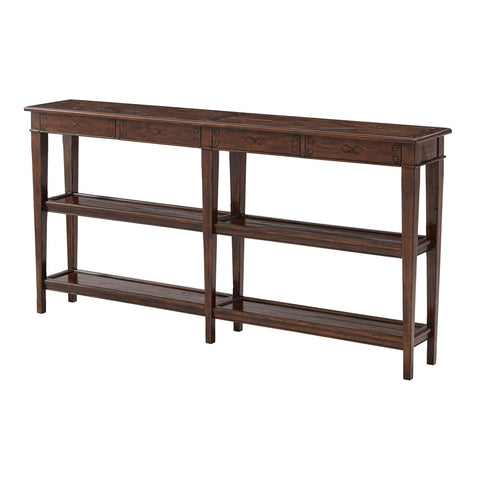 Long French Provincial Console Table