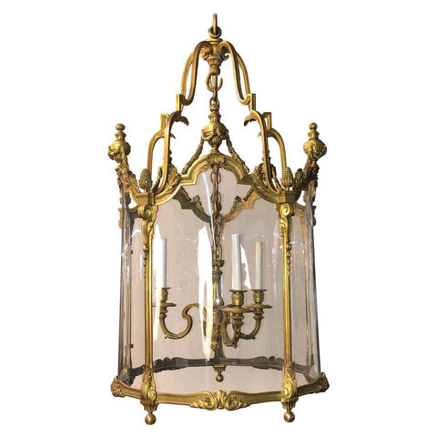 Louis XVI Bronze Hall Lantern