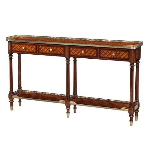 Louis XVI Parquetry Console Table