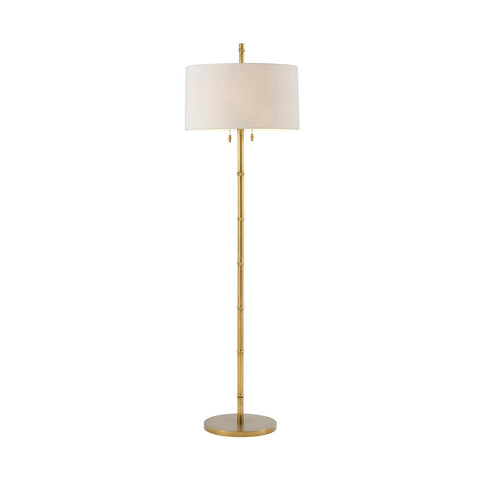 Mid Century Faux Bois Floor Lamp