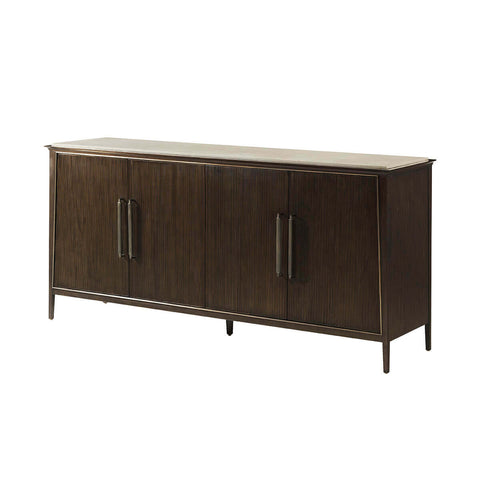 Mid Century Marble Top Buffet
