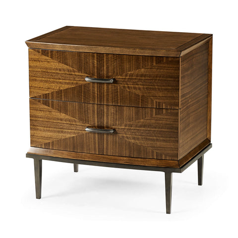 Mid Century Style Walnut Nightstand