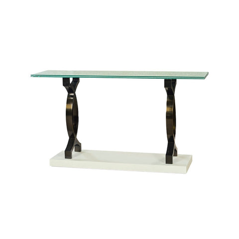Modern Glass Top Console Table