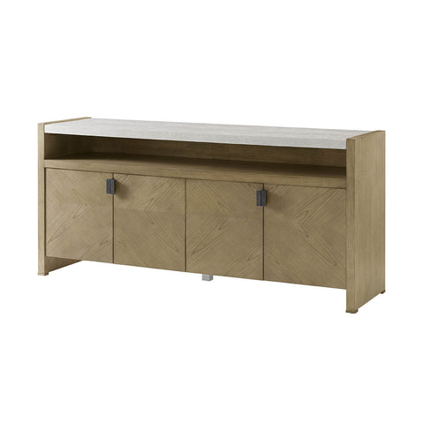 Modern Light Ash Media Cabinet