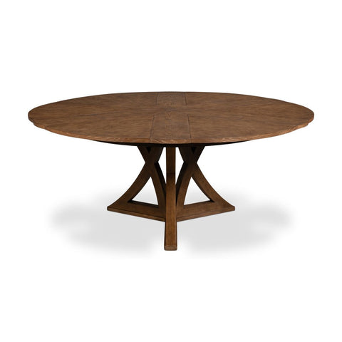 Modern Medium Oak Expanding Jupe Dining Table - 71"