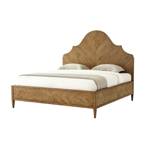 Modern Rustic Oak Queen Bed