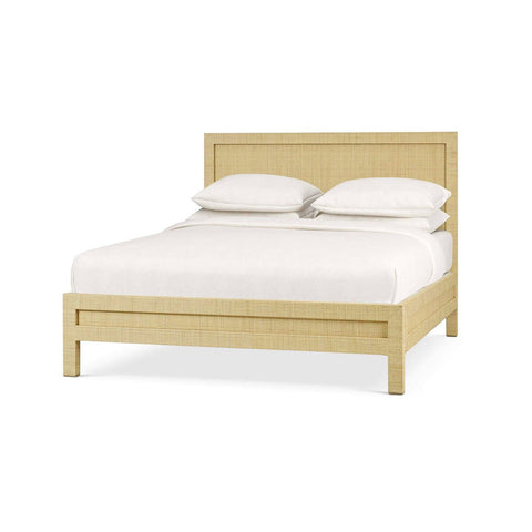 Natural Rattan Queen Size Bed Frame