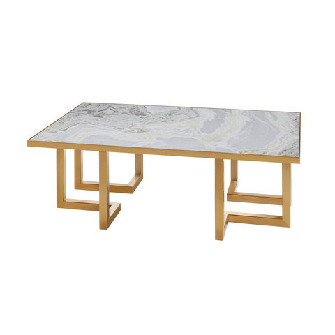 Onyx Top Mid Century Coffee Table