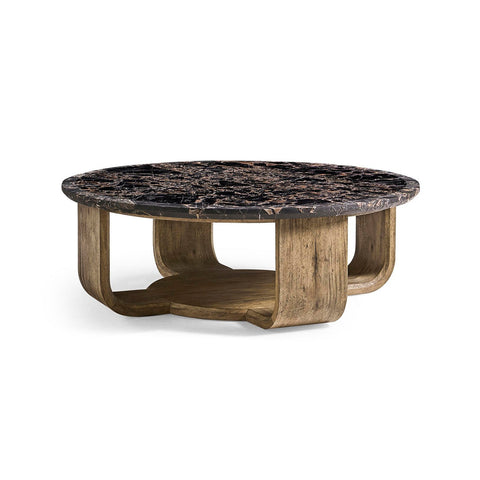 Organic Modern Round Marble Coffee Table