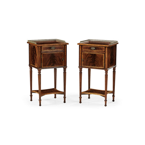 Pair of Mahogany Bedside Cabinets