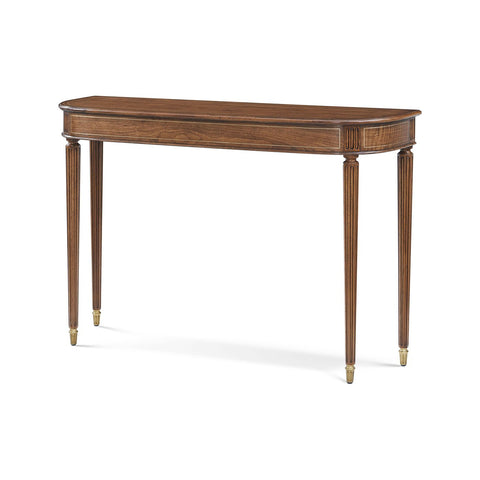 Regency Style Demilune Console Table