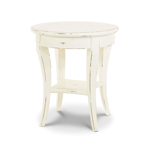 Rustic European Painted Round Side Table