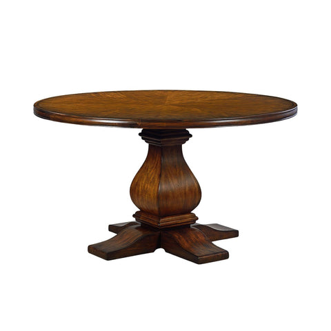 Rustic Round Wood Dining Table