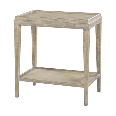Small Classic Two-Tier Side Table - Greyed