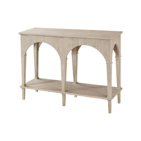 Small Whitewash Console Table