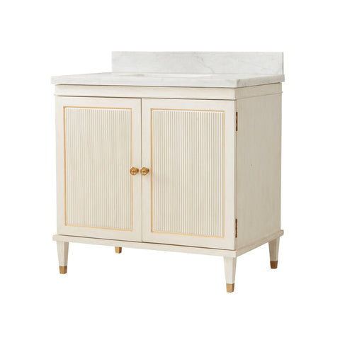 Swedish Neoclassic Marble Top Vanity