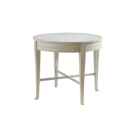 Swedish Painted Round Side Table
