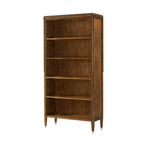 Walnut Art Deco Open Bookcase
