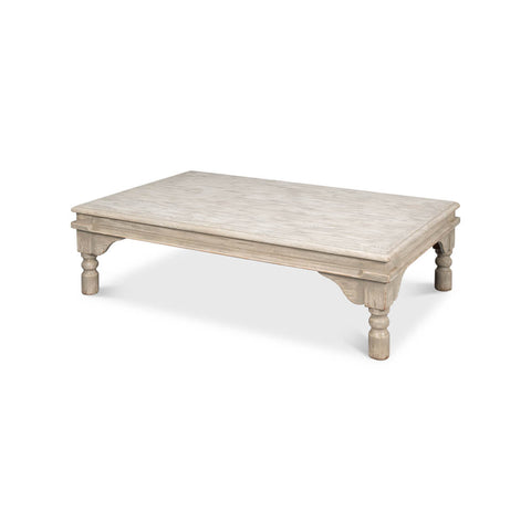 Washed Gray Lowrise Coffee Table