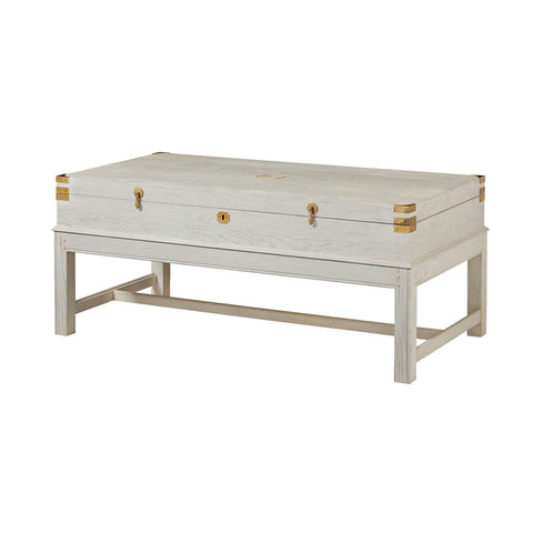 White Campaign Coffee Table