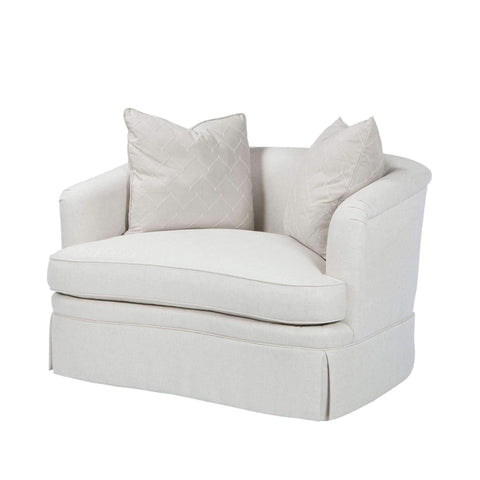 Wide Art Deco Upholstered Armchair