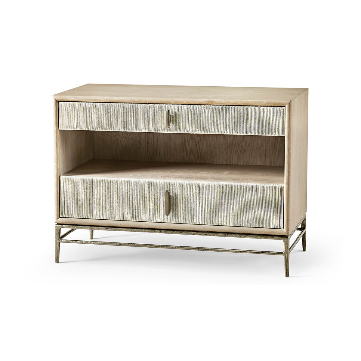 Wide Danish Cord Nightstand angled view