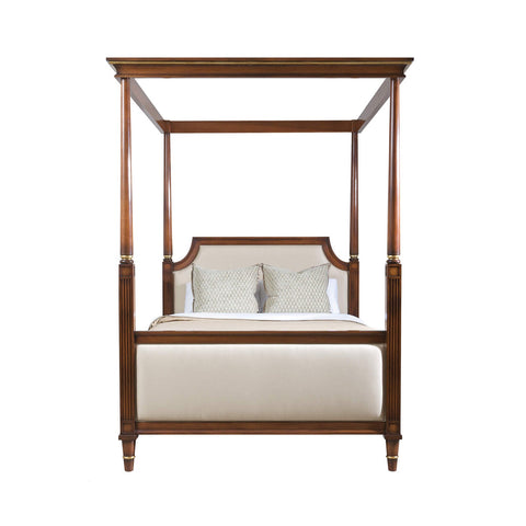 Louis XVI Upholstered Bed, Queen
